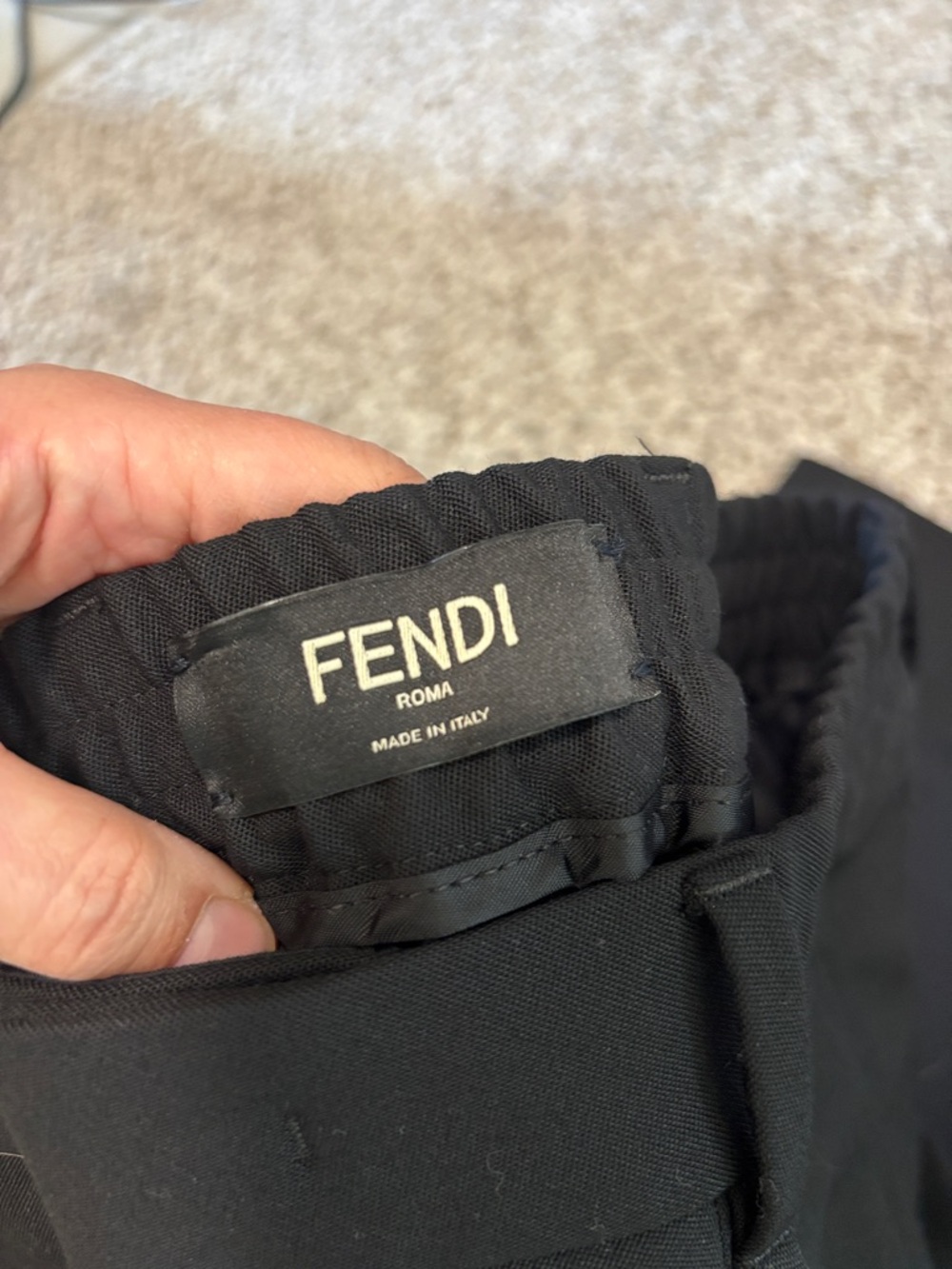 Fendi Black dress pants silver fendi hardware - Picture 3 of 6